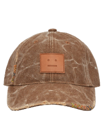 Acne Studios Leather Face Patch Cap C40316- ALL