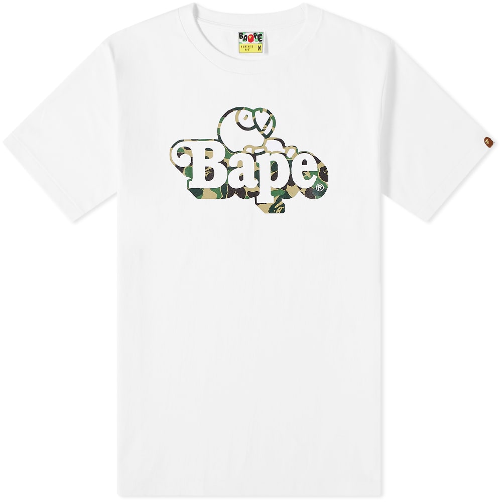 T-shirt BAPE Camo Milo On Tee 002TEI801003M-WHG | FLEXDOG