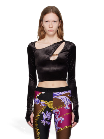 Versace Jeans Couture Cutout Long Sleeve T-Shirt E75HAH605_EN0225