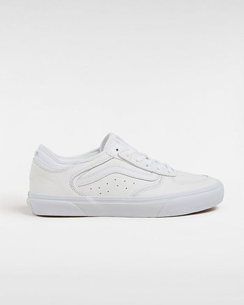 Vans Skate Rowley Leather Shoes (white/white) Unisex White, Size 2.5 VN0A2Z3OWWW