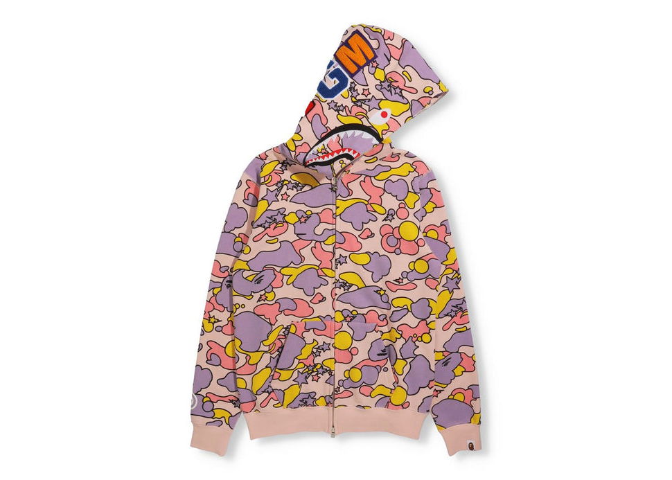 Sweatshirt BAPE Sta Camo Shark Full Zip Hoodie 1H80-215-004 | FLEXDOG