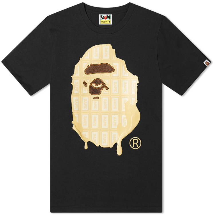 T-shirt BAPE Valentine Chocolate Ape Head Tee 001TEJ201001F-BLK