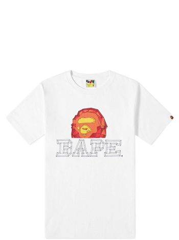 BAPE Polygon Ape Head Tee White 001TEJ301071M-WHT