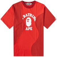 Cutting College Relaxed Fit T-Shirt Red