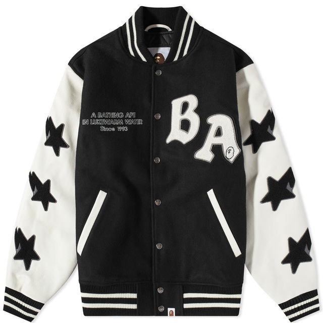 New Era Chicago White Sox heritage varsity jacket in black