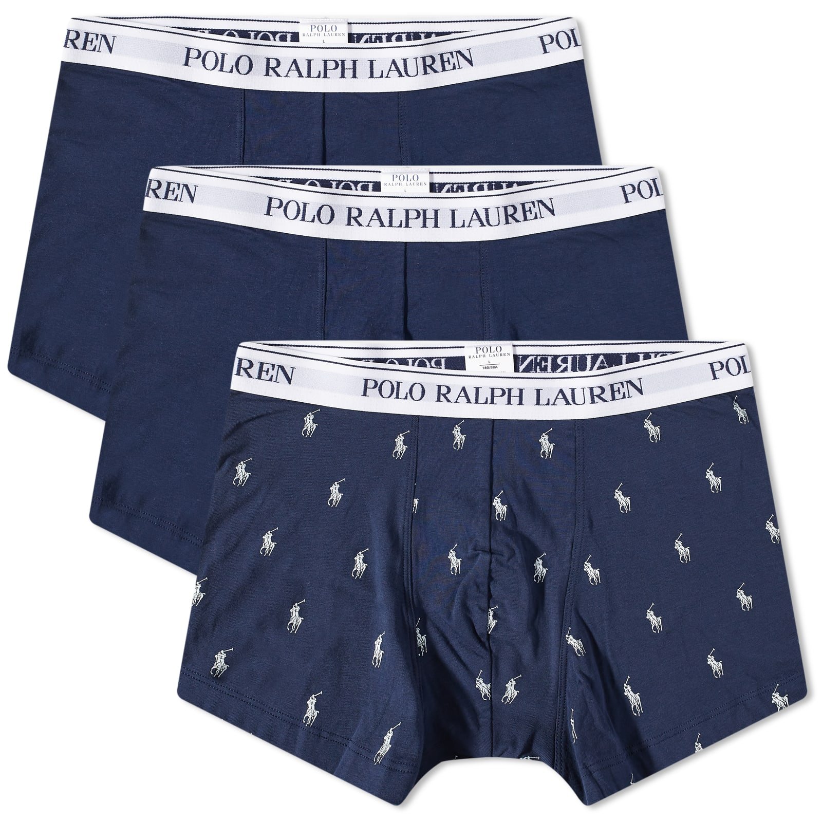 Boxers Polo by Ralph Lauren Classic Trunk - 3 Pack 714830299058