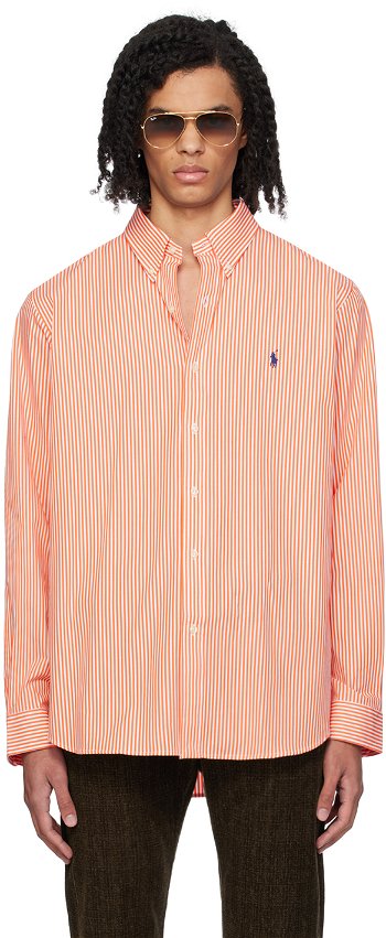 Polo by Ralph Lauren Orange Classic Fit Shirt 710929343007