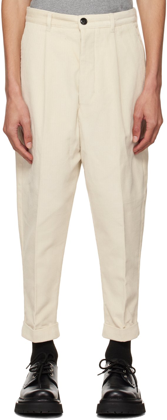 Buy AMI Men's Oversized Carrot Fit Trousers, Clay, Tan, Large at Amazon.in