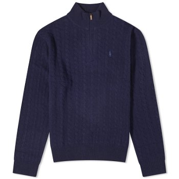 Polo by Ralph Lauren Half Zip Cable Knit Jumper "Hunter Navy" 710A33364001