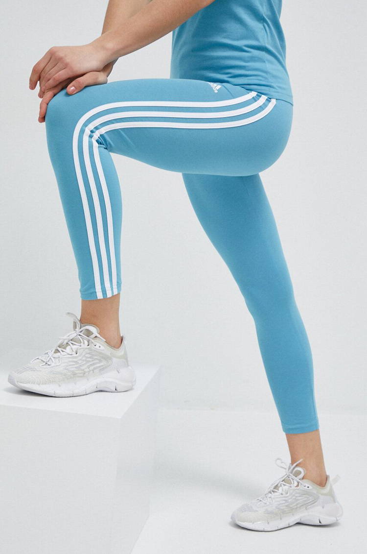 Essentials 3-Stripes High-Waisted Single Jersey Leggings