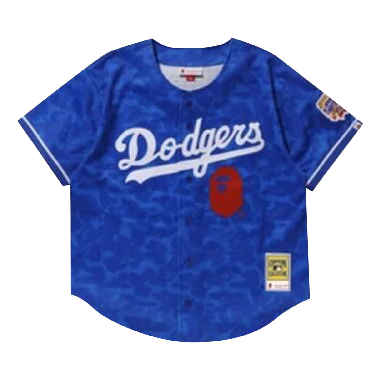 Mitchell & Ness x MLB LA Dodgers Dog White T-Shirt