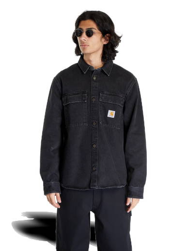 Jacket Stüssy Boxy Western Denim Shirt 1110265 washed black | FLEXDOG