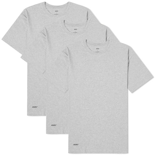 T-shirt WTAPS Skivvies Tee - 3-Pack 212MYDT-UWM01-GRY | FLEXDOG