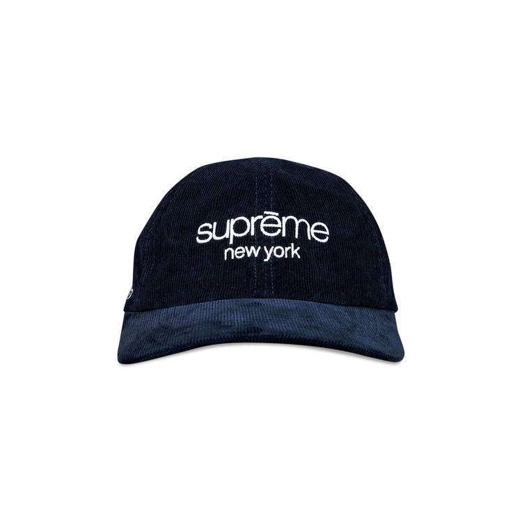 Cap Supreme GORE-TEX Corduroy Classic Logo 6-Panel FW21H49 NAVY