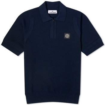 Stone Island Soft Cotton Patch Knitted Polo Shirt 8015533B4-V0020