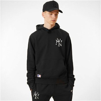 New Era New York Yankees Logo Infill Black Hoodie 12893136