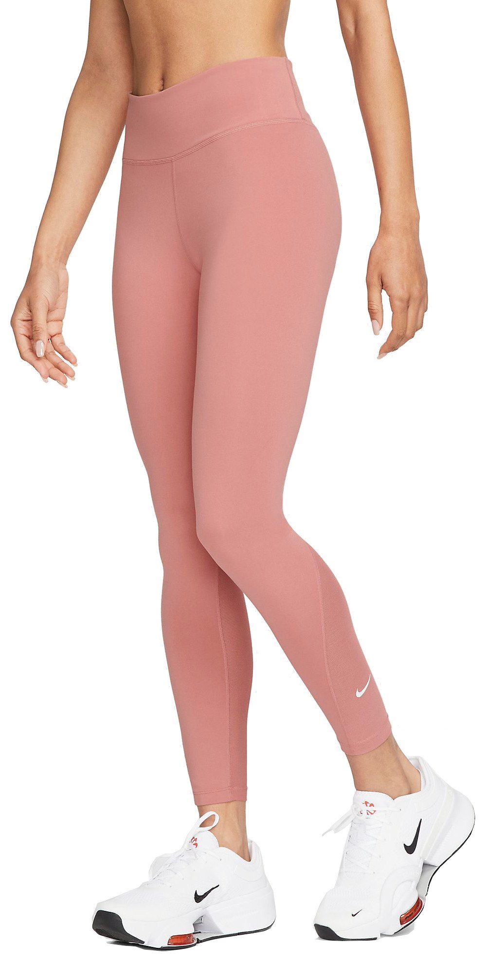 Nike Training One Dri-FIT mid rise leggings in pink