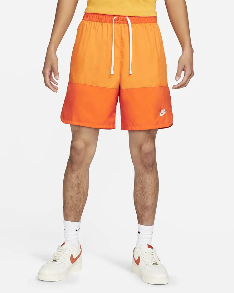 Nike Woven Logo Shorts Orange