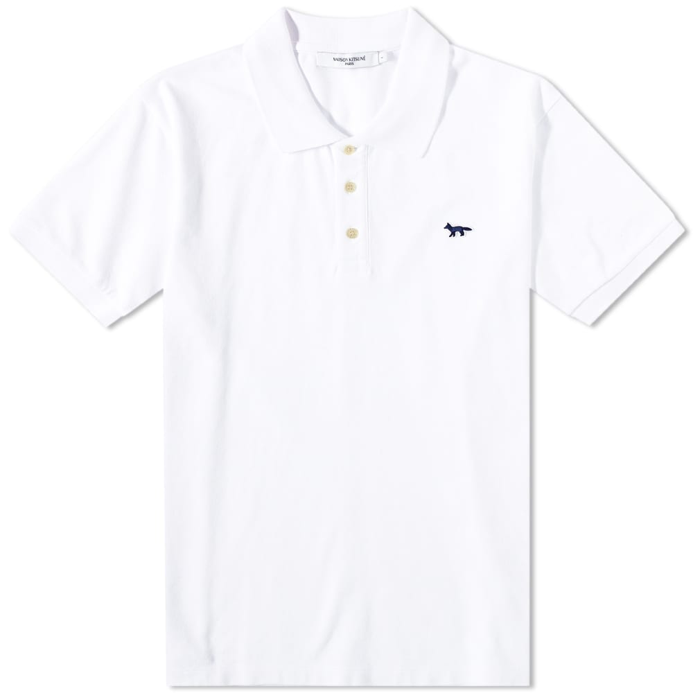 Polo shirt MAISON KITSUNÉ Navy Fox Patch Classic Polo