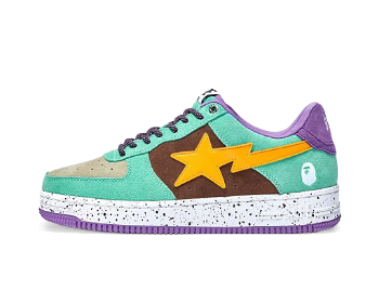 BAPE Bape Sta Low "Teal Brown Yellow Suede" 1I20-191-008