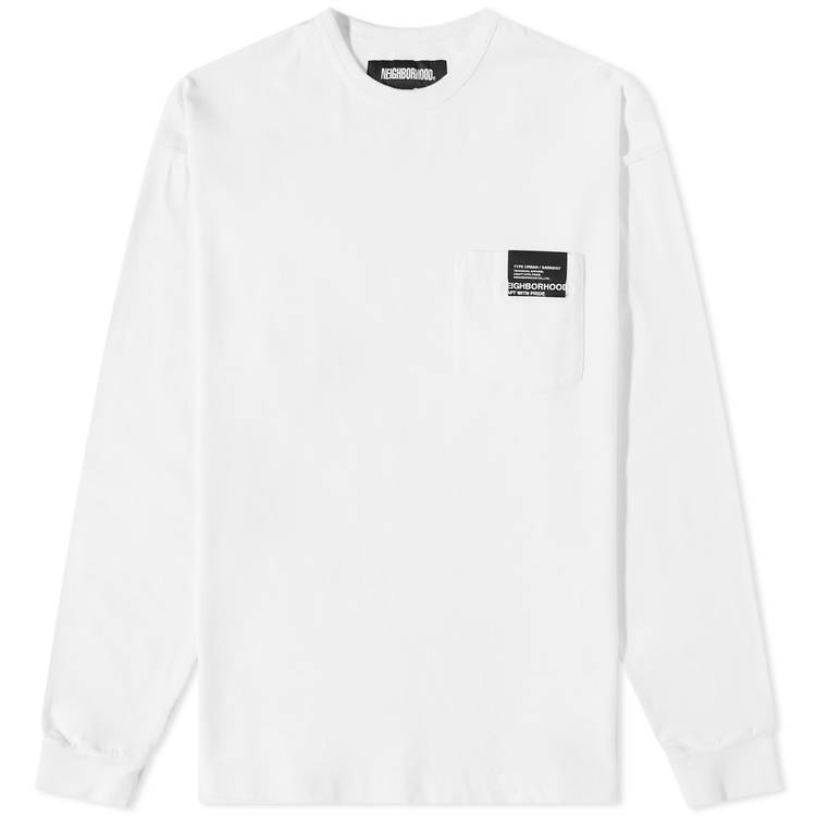 T-shirt Neighborhood Classic Pocket Tee 231FPNH-CSM03-WHT | FLEXDOG