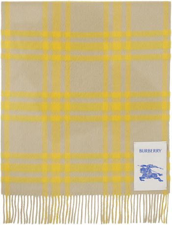 Burberry Check Scarf Green / Yellow 8076256