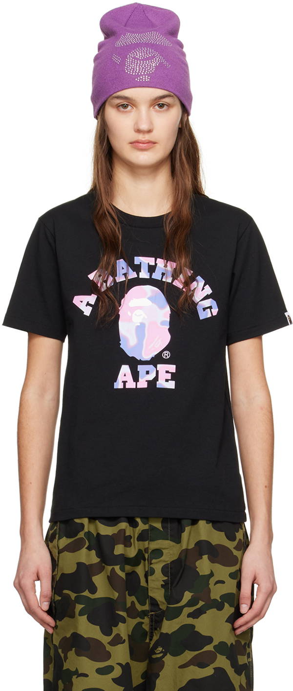 T-shirt BAPE Crystal Stone College T-Shirt 002TEJ802003L | FLEXDOG