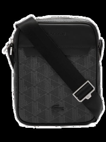 Lacoste 'the Blend Monogram' Crossbody Bag in Black for Men