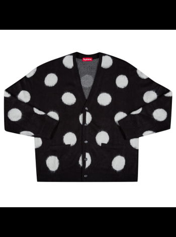 Sweater Supreme Brushed Polka Dot Cardigan SS20SK6 BLACK | FLEXDOG