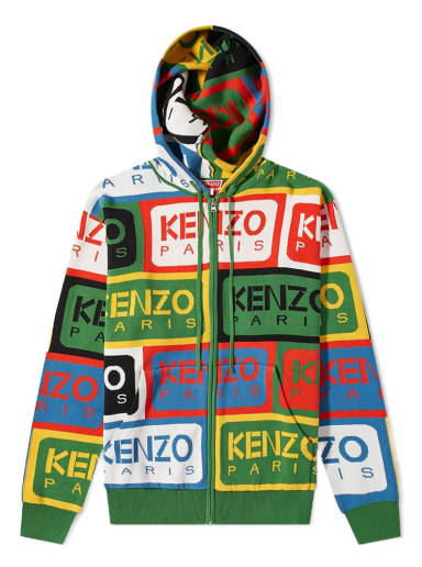 Kenzo Boke Flower Crest Fz Hoodie - Fd55sw4424mf.01