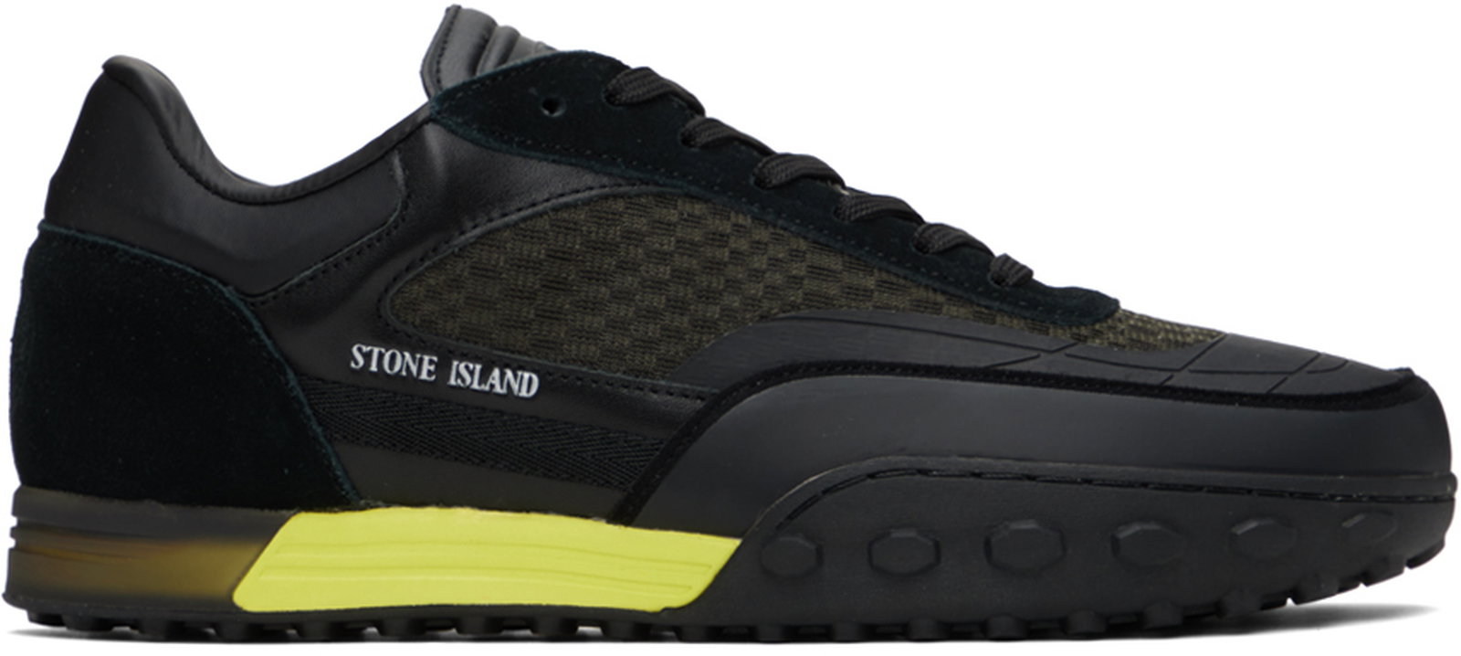 Leather high trainers Stone Island Black size 40 EU in Leather - 41846306