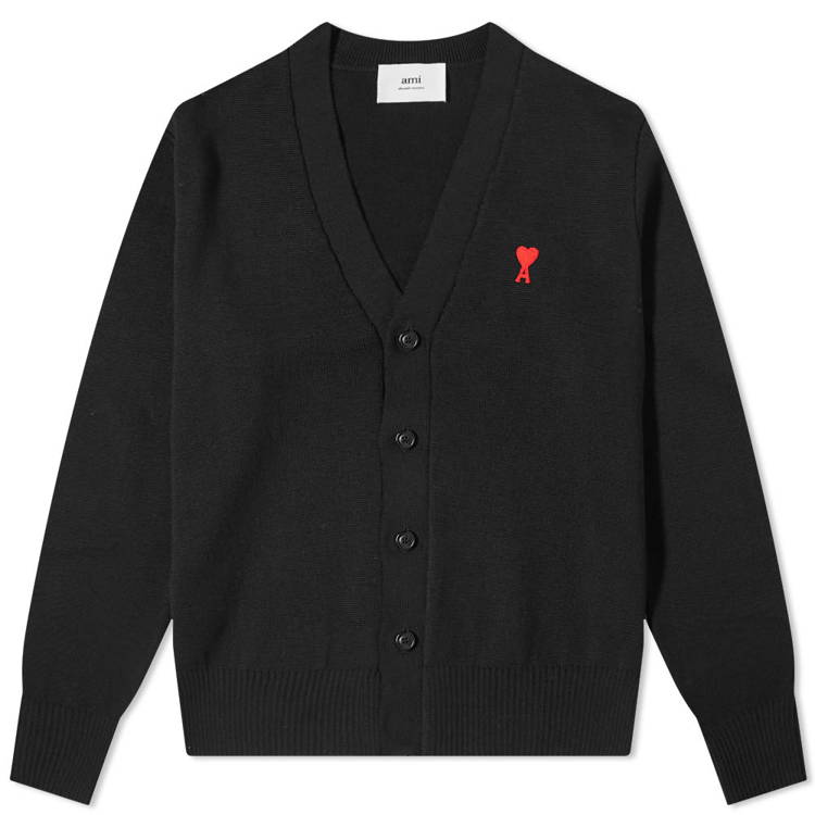 Sweater AMI Small A Heart Cardigan BFHKC001-001-001 | FLEXDOG