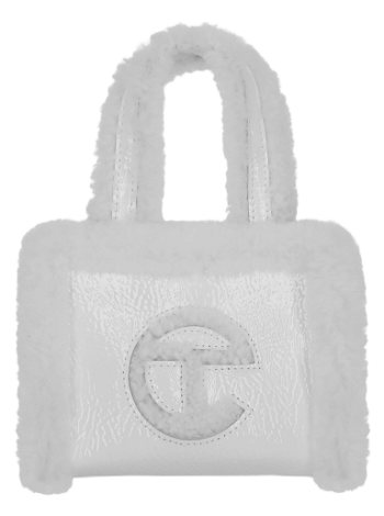 UGG Telfar Small Crinkle Leather Shopper 1155850 WHT