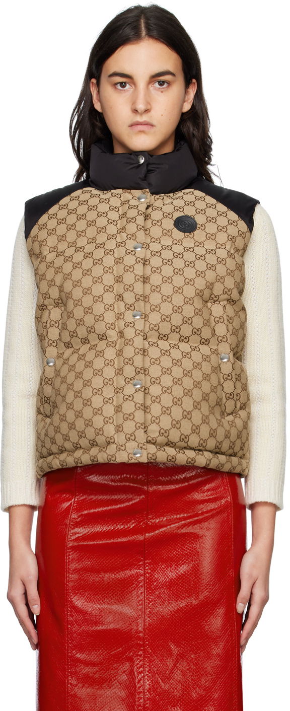 Shop GUCCI The North Face x Gucci vest (663762 XAADR) by Kumilin