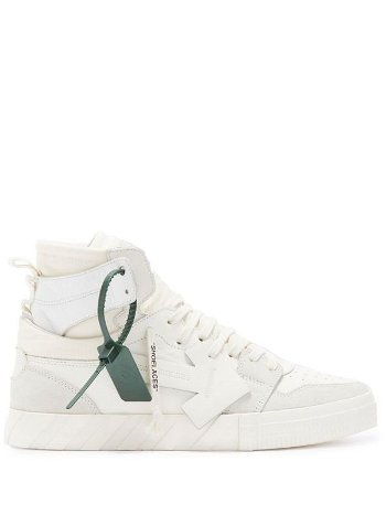 Off-White High Top Vulcanized Leather Sneaker OMIA225S22LEA0010401