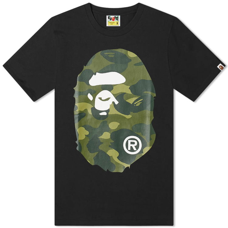 T-shirt BAPE A Bathing Ape Color Camo Big Ape Head Tee