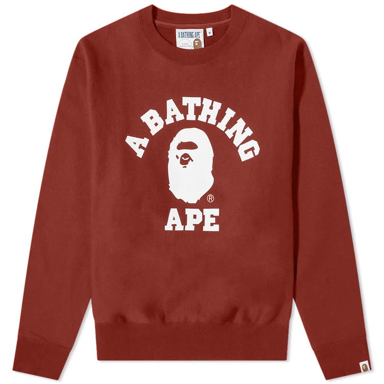 Sweatshirt BAPE A Bathing Ape College Relaxed Fit Crew Sweat