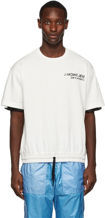 Moncler Grenoble White Logo T-Shirt G209Q8C0000183927