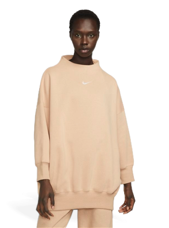 Nike Sportswear Phoenix Fleece Over-Oversized Mock-Neck 3/4-Sleeve Sweatshirt DQ5765-200