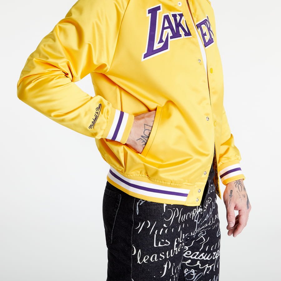 Mitchell & Ness Lakers Slap Sticker Yellow T-Shirt