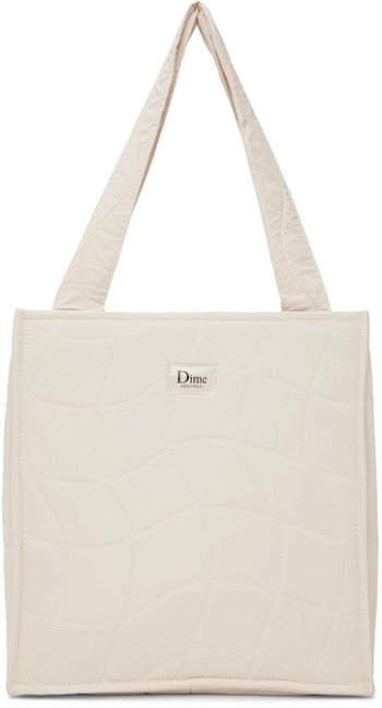 Dime Beige Quilted Tote DIMESP2446TAN