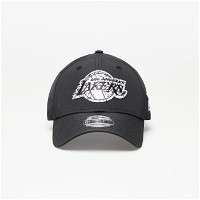 9Forty NBA Black White Los Angeles Lakers Cap