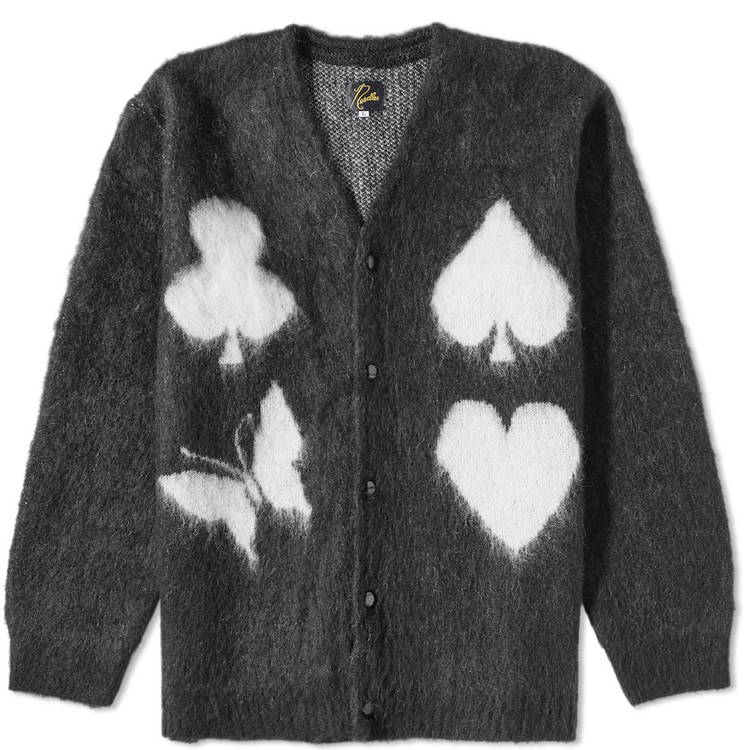 END NEEDLES BLACKJACK MOHAIR CARDIGAN-