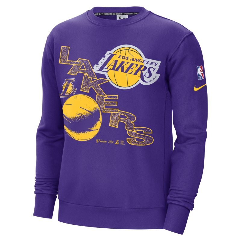 504 - Jordan NBA Los Angeles Lakers Fleece Men's Hoodie Purple