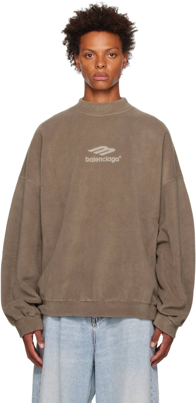 Balenciaga hot sale sweatshirt brown