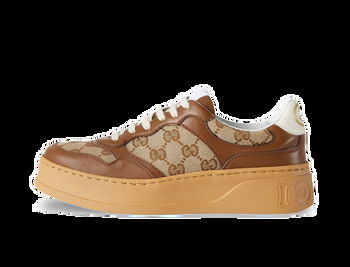 Women's GG Rhyton sneaker in beige/ebony original GG canvas