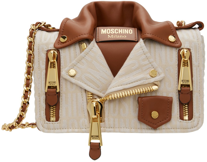 Moschino Biker Jacket Mini Backpack - Pink | Editorialist