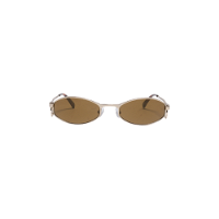 Swirl-Frame Oval Sunglasses