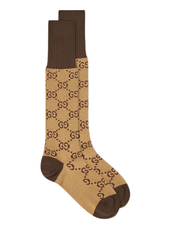 Gucci GG Pattern Tights in Brown