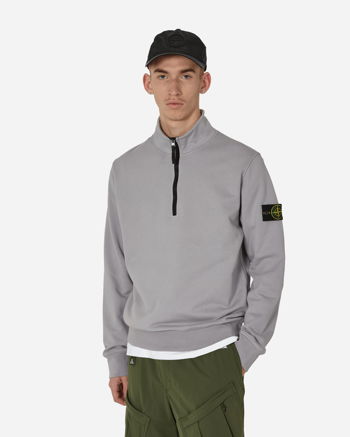 Stone Island Cotton Half Zip Sweatshirt "Dust" 801561951 V0064